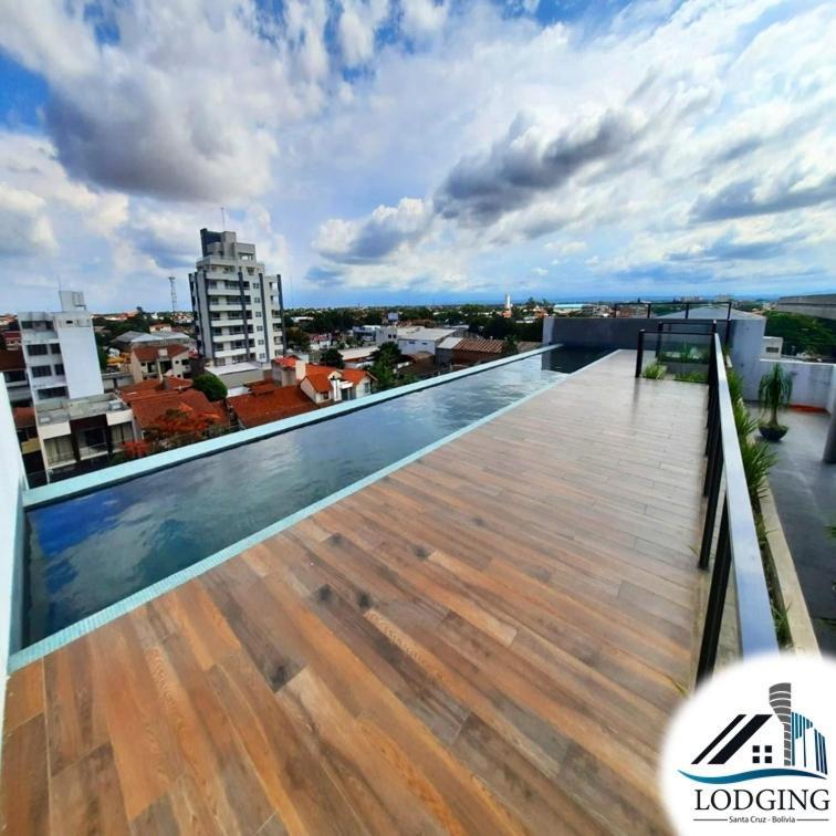 Apto Moderno Con Piscina De Borde Infinito Santa Cruz de La Sierra Ngoại thất bức ảnh
